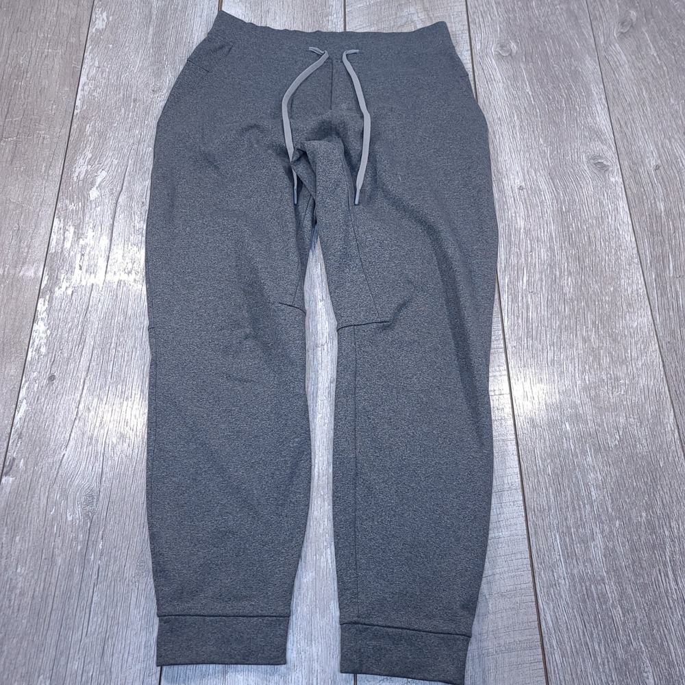 Lululemon City Sweat Joggers Men Medium Grey Heathered Tapered French Terry